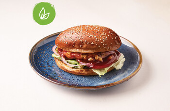 Бургер BBQ с котлетой VEG