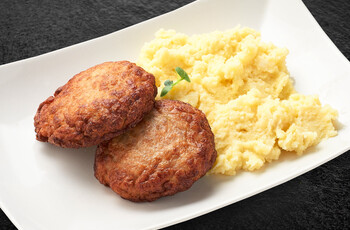 Котлетки из индейки с картофельным пюре