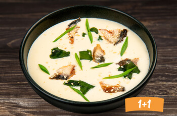 Суп сливочный с угрем