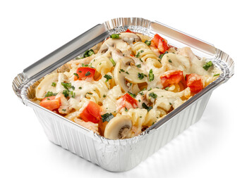 Паста с цыпленком и грибами