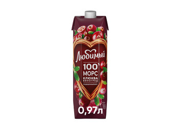 Любимый Морс Клюква-Виноград (0,97 л)