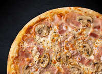 Мясная с грибами 30 см (тонкое тесто)