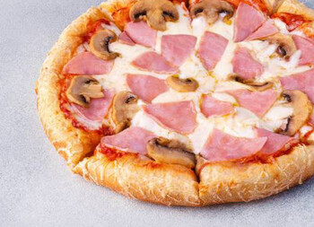 Пицца Прошутто Фунги 25 см на толстом с сыром