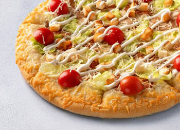 Пицца Цезарь 30 см на толстом с сыром