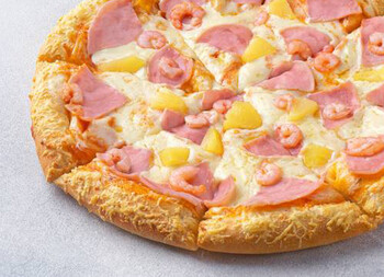 Пицца Гавайская 30 см на толстом с сыром