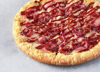 Пицца Мясная Барбекю 25 см на толстом с сыром