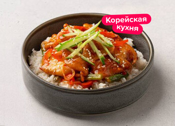 Свинина в кляре с овощами