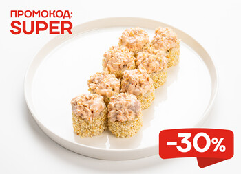 Ролл с курицей терияки