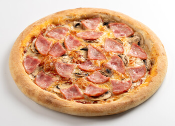 Ветчина и грибы 31 см тонкое тесто