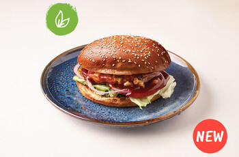 Бургер BBQ с котлетой VEG