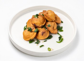 Жареные пельмени